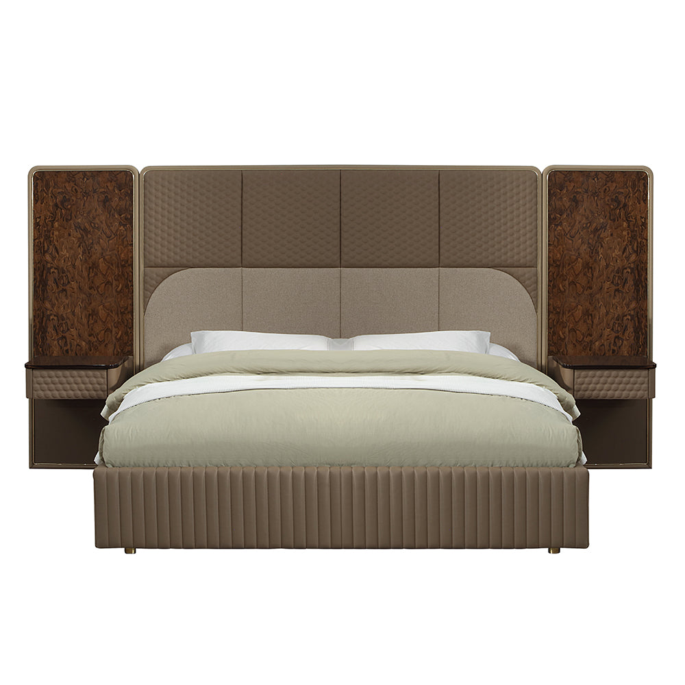 Marcelino Brown/Beige Eastern King Bed