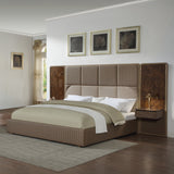 Marcelino Brown/Beige Eastern King Bed