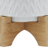 Bannister White Chevron Planter with Stand