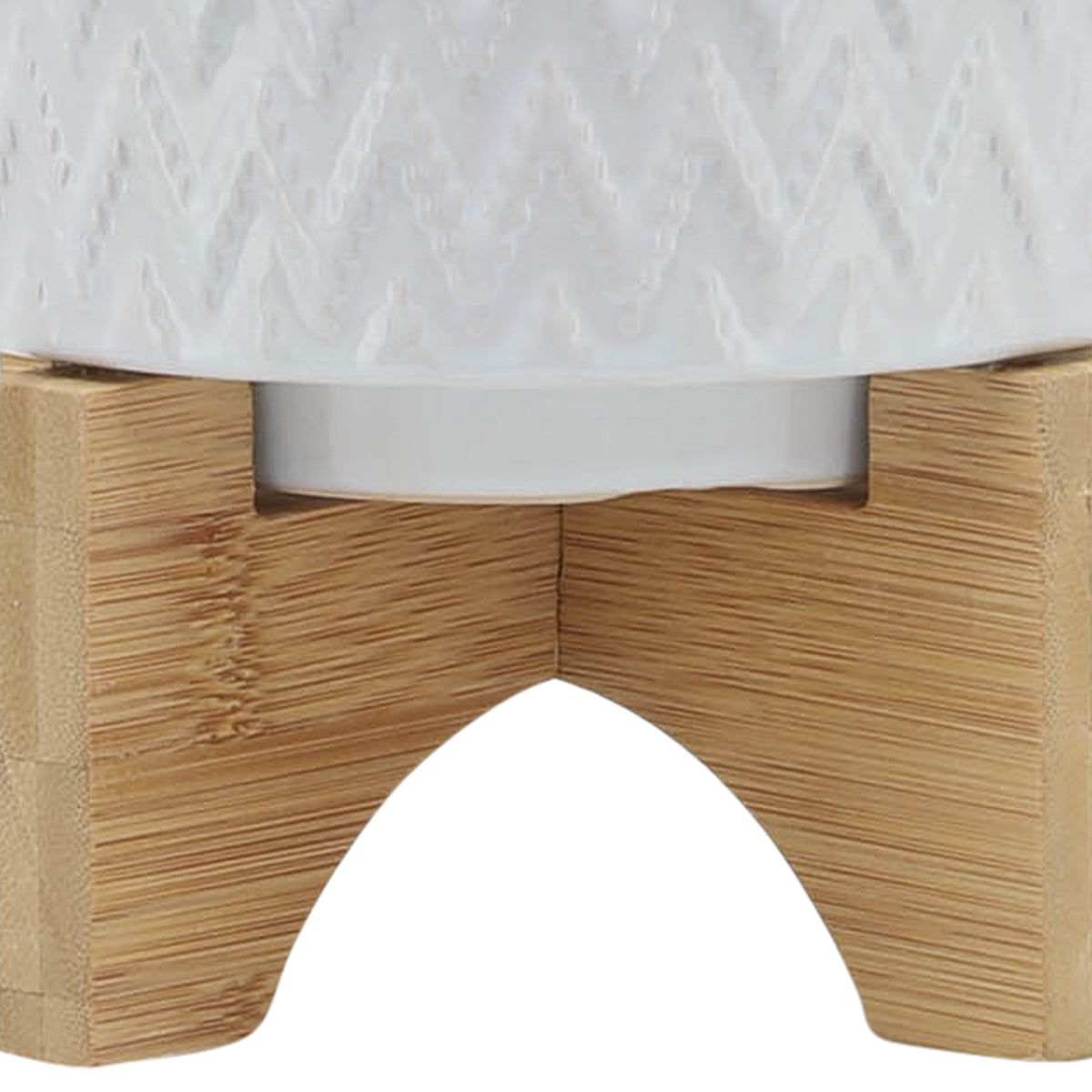 Bannister White Chevron Planter with Stand