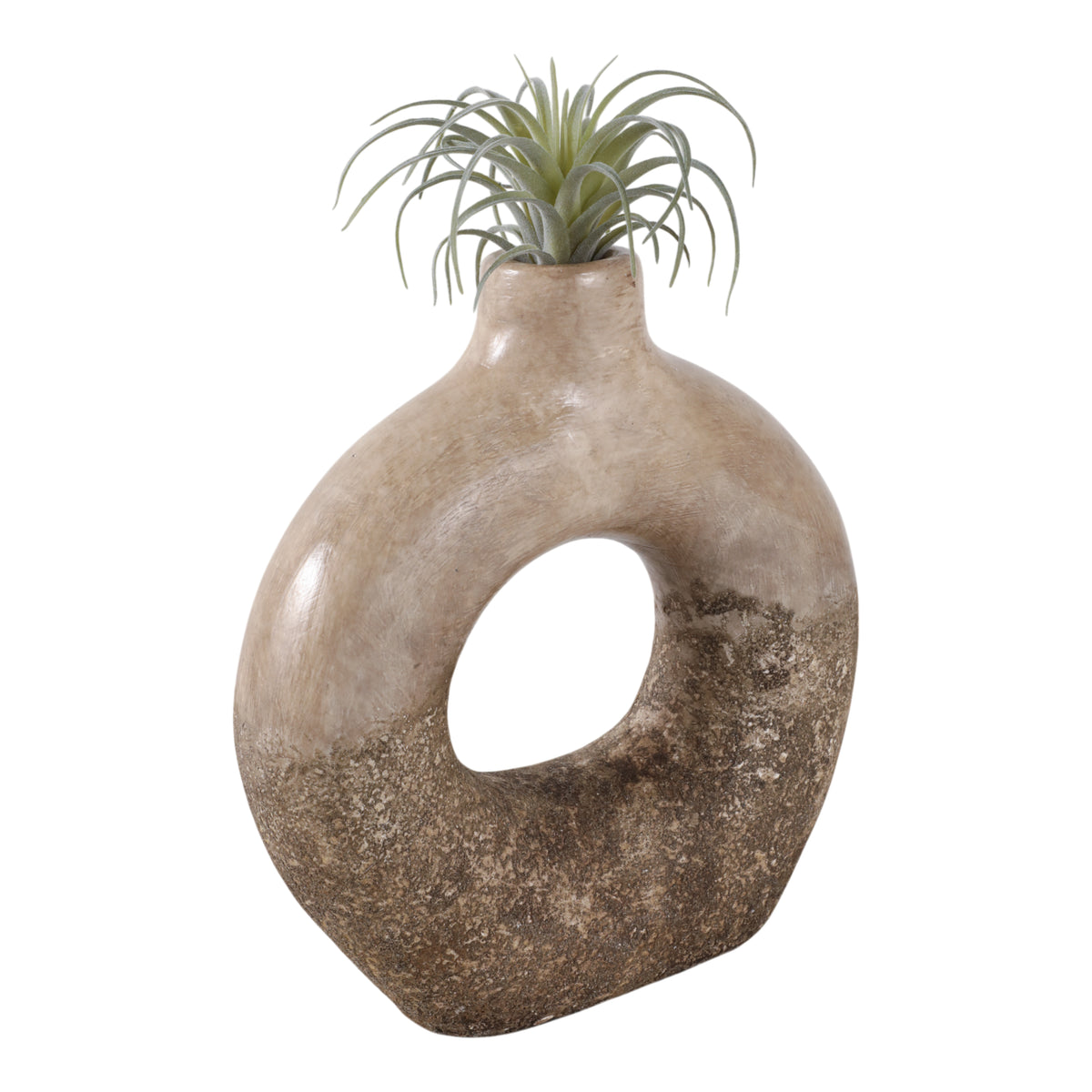 Covedale Multicolor Large Open Cut-Out Terracotta Vase