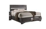 Matrix Gray King Stoage Bedroom Set / 5pc - Ornate Home