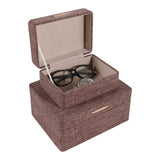 Evertonport Dark Brown/Gold Rounded Corner Boxes (Set of 2)