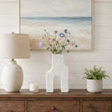 Midland White Ecomix Abstract Vase