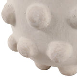 Kramm White Large Hobnail Paper Mache Bowl