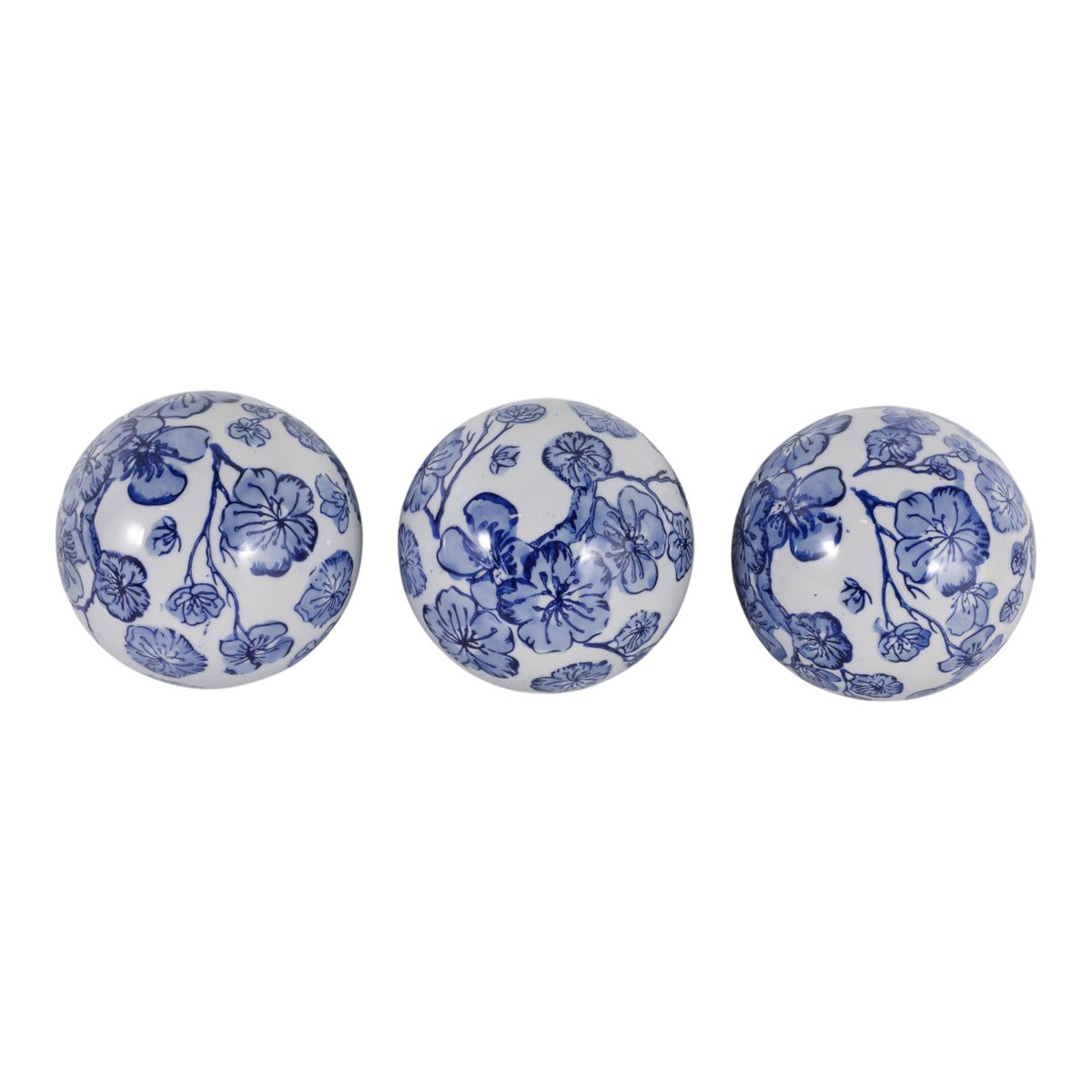 Hewittfield Blue/White Orbs (Set of 3)
