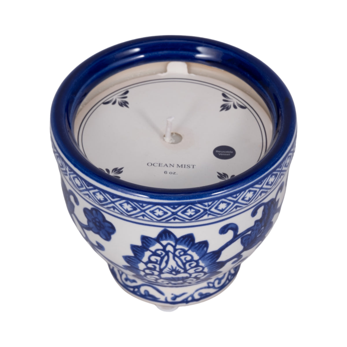 Quinnridge Blue/White Candle