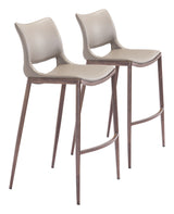 Ace Brown & Walnut Barstool (Set of 2)