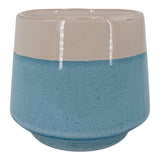 Adobe Corner Blue/Ivory Reactive Finish Sea Salt Candle