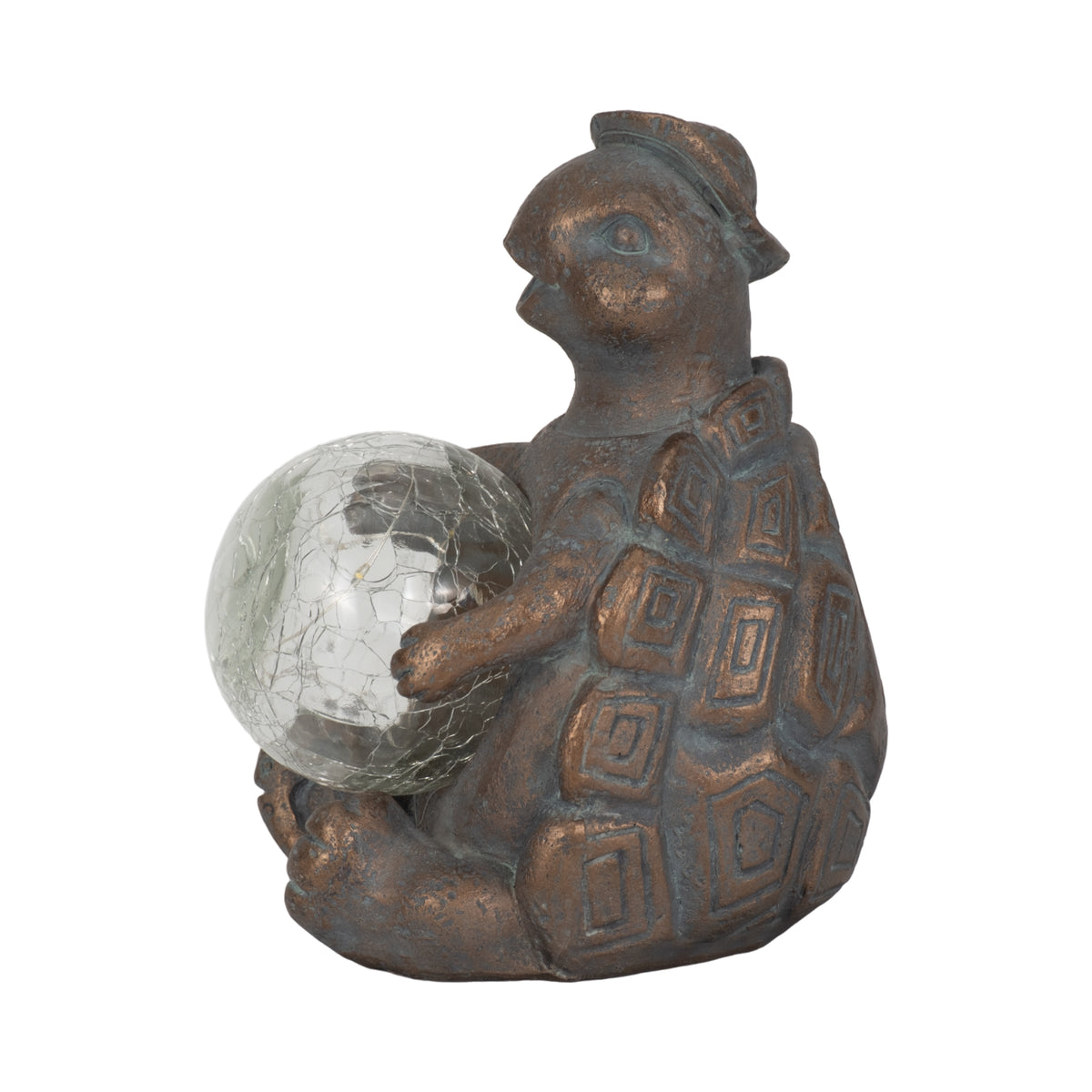 Orangetree Antique Copper Turtle Solar Orb