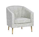 Sutton Beige/Gold Accent Chair