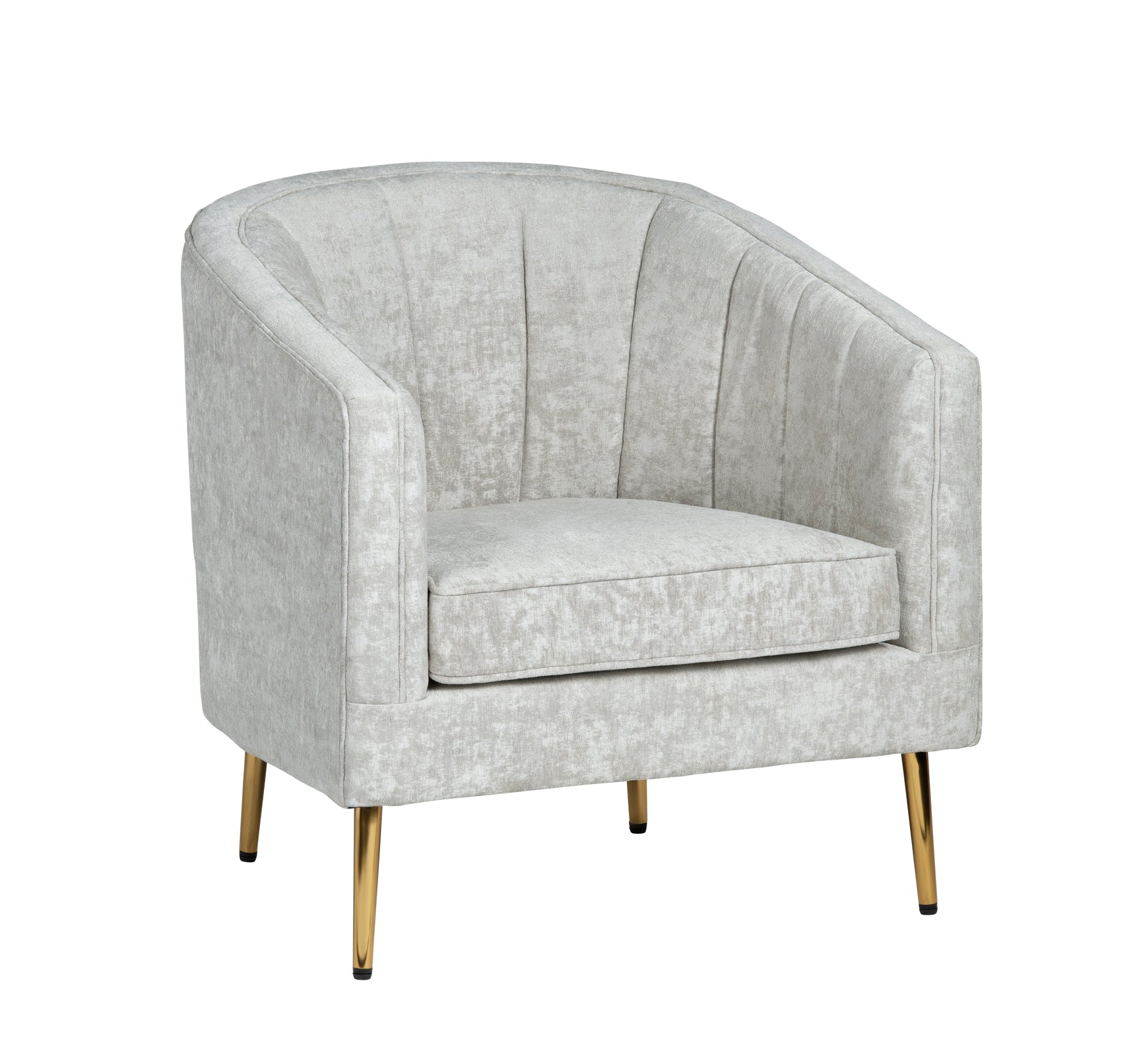 Sutton Beige/Gold Accent Chair