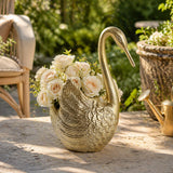 Griffinmore Gold Swan Planter
