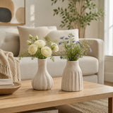 Dovermore Ivory/White Vases (Set of 2)