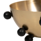 Neufeld Gold/Black Metal Bubble Bowl