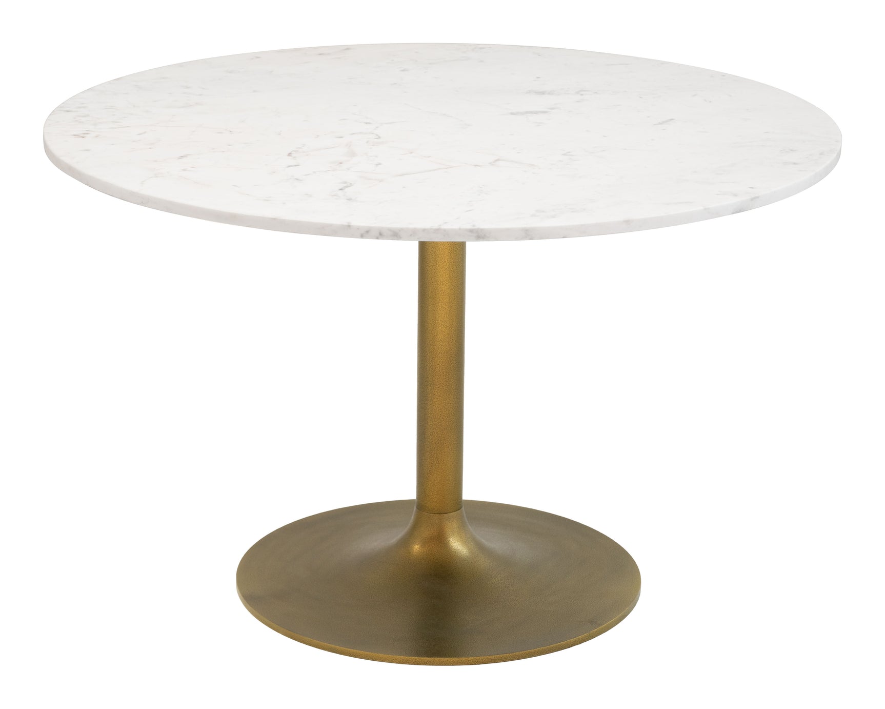 Ithaca White & Gold Dining Table