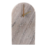 Claussenius Beige/Brown Arch Marble Table Clock