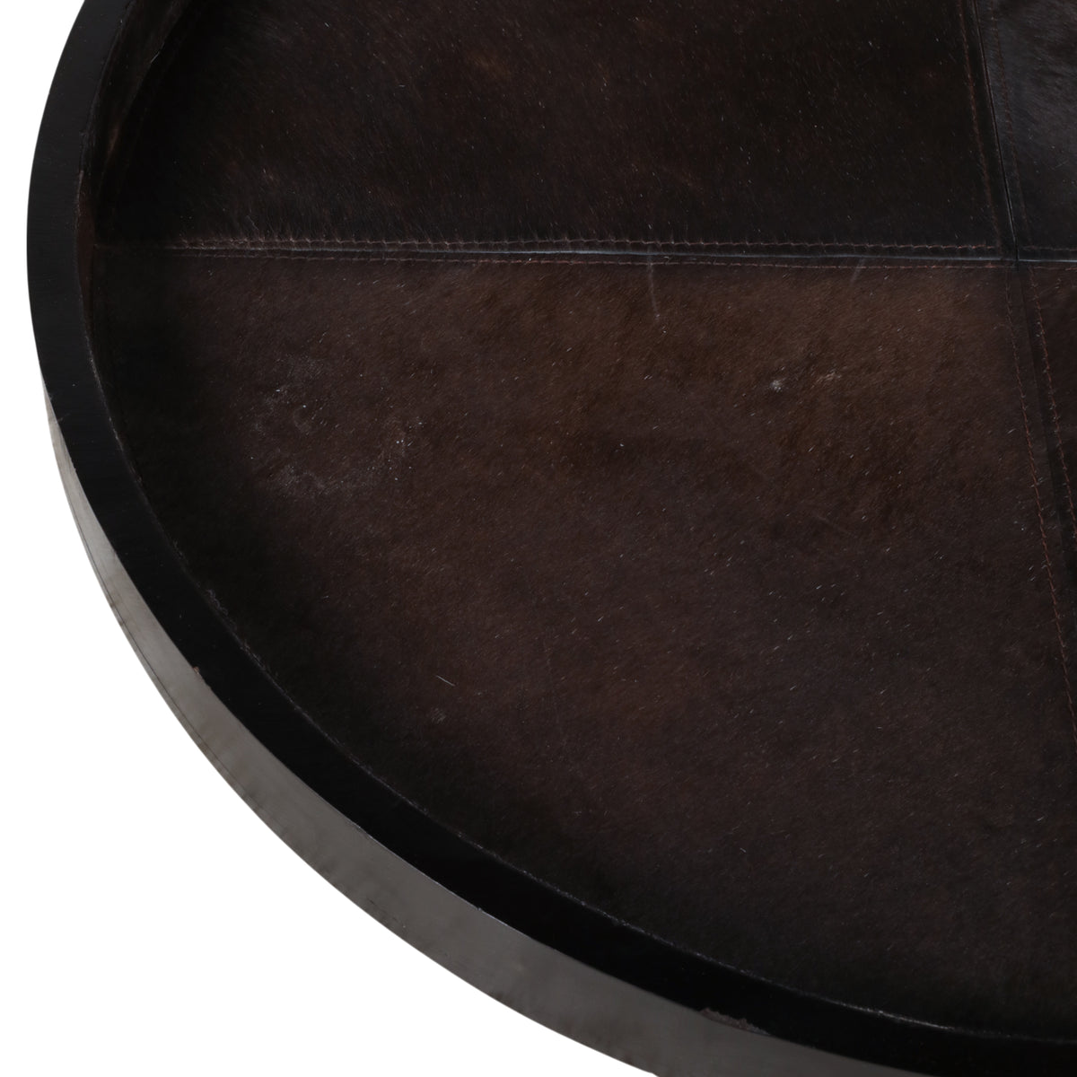 Cayton Brown Hair on Hide Patchwork Tray