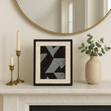McKittrick Ivory/Black Etched Border Photo Frame