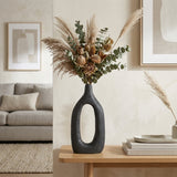 Independence Black Wood Cut-Out Vase - 17376-02EC
