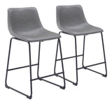 Smart Charcoal Counter Stool (Set of 2)