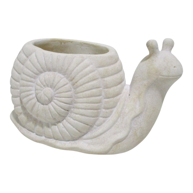 Kagel Canyon Tan Snail Planter