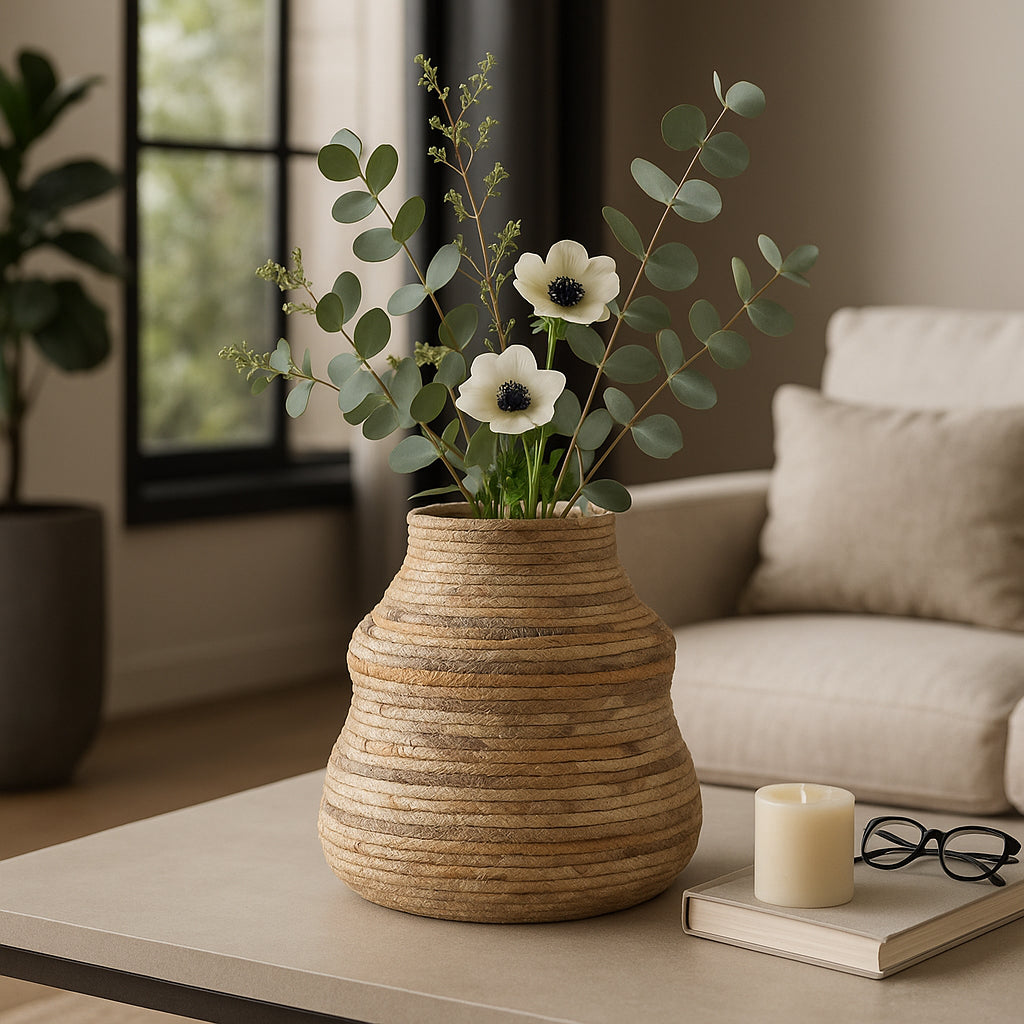 Albaholm Tan/Brown Vase