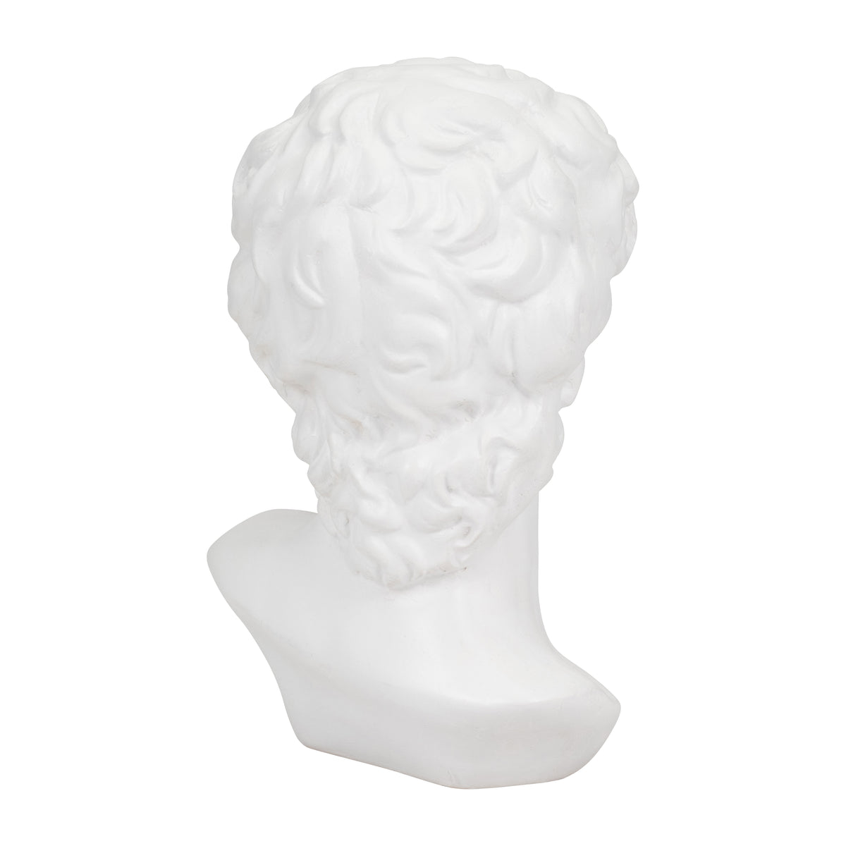 Clair White Resin Greek God Head - 19092EC
