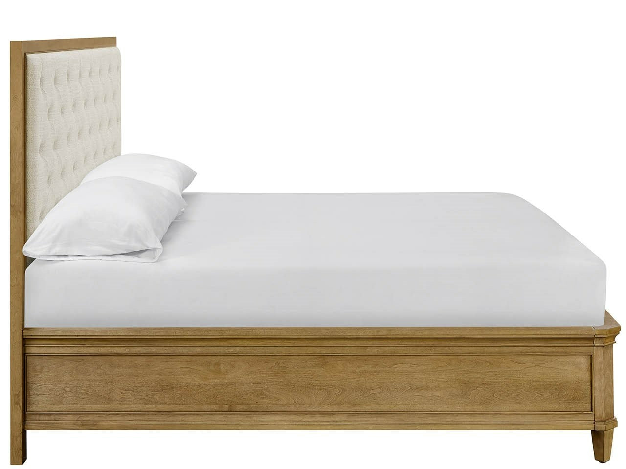 Birchaven Bilma Natural/Brindle King  Panel Upholstered Storage Bed