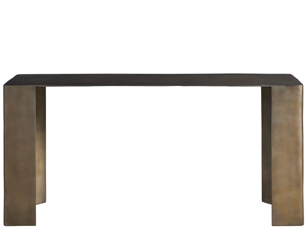 Eclipse Black Nickel 60" Wide Console Table