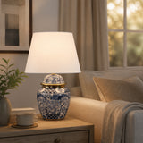 Midco Multicolor Chinoiserie Table Lamp with Trim