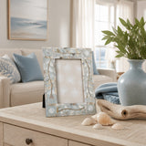 Chorro Ivory/Blue Small Mop Inlay Photo Frame