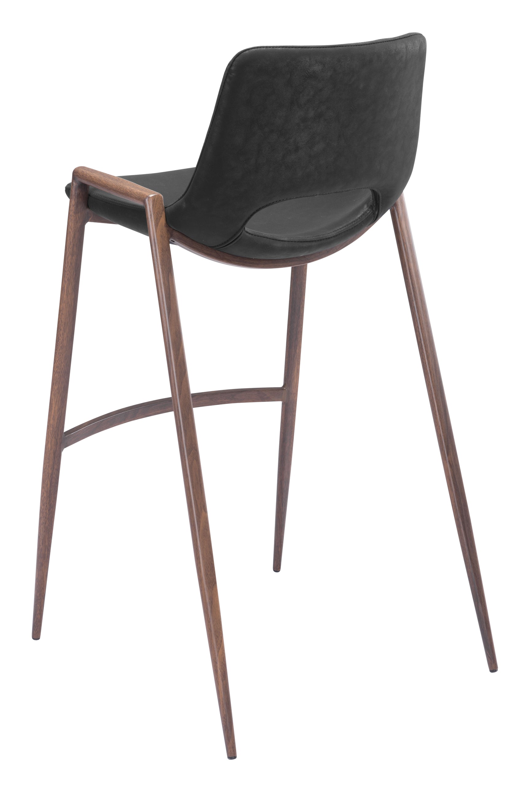 Desi Black & Walnut Barstool (Set of 2)