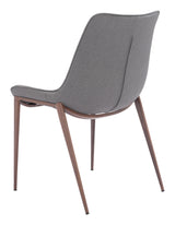 Magnus Slate Gray & Walnut Dining Chair (Set of 2)