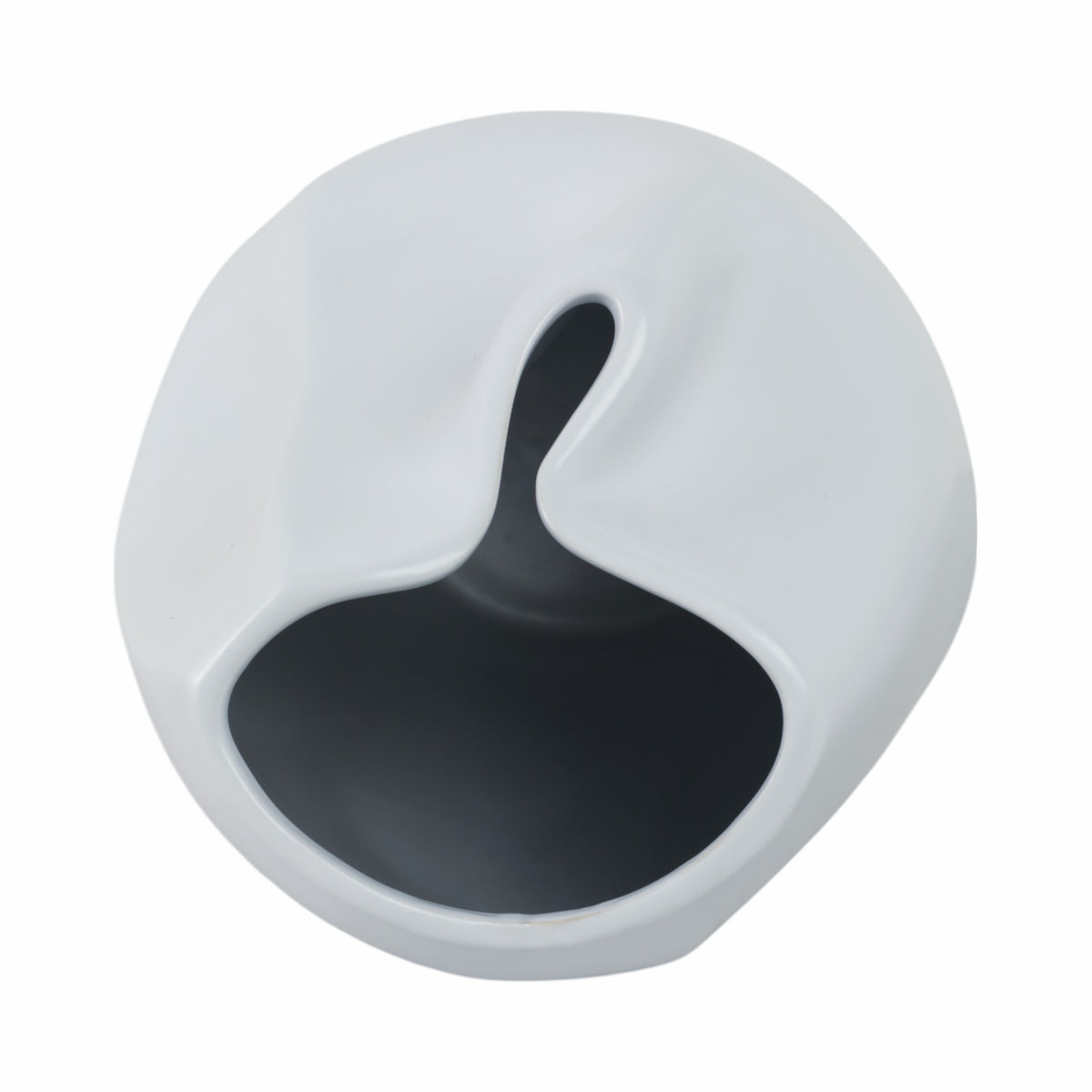 Sanitarium White Ceramic Abstract Vase
