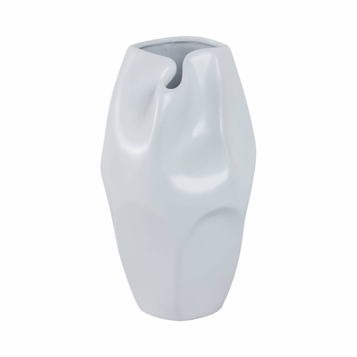 Sanitarium White Ceramic Abstract Vase
