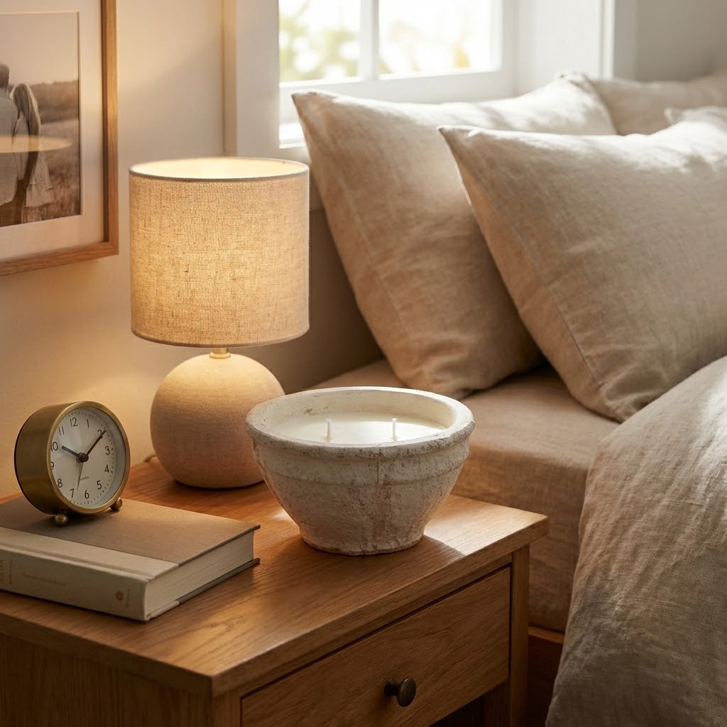 Janedale White Sea Salt & Lemon Candle
