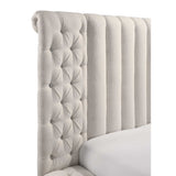 Danbury White Boucle King Storage Bed - Ornate Home