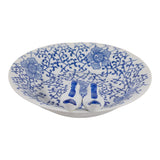 Foleymill Blue/White Chinoiserie Bird Bath Birding