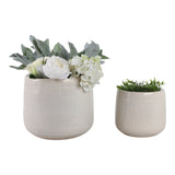 Peytonlake White Planters (Set of 2)