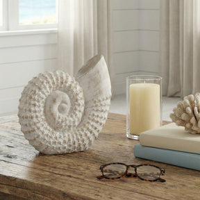 Essexrun White Shell Table Accent Decor