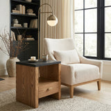 Waterloo White & Bronze Floor Lamp