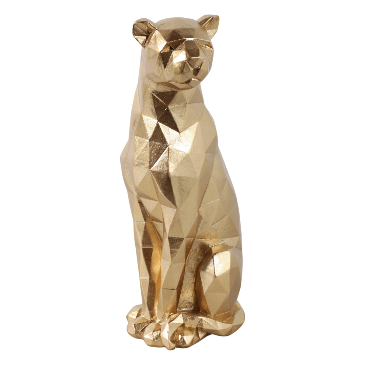 London Gold Sitting Leopard