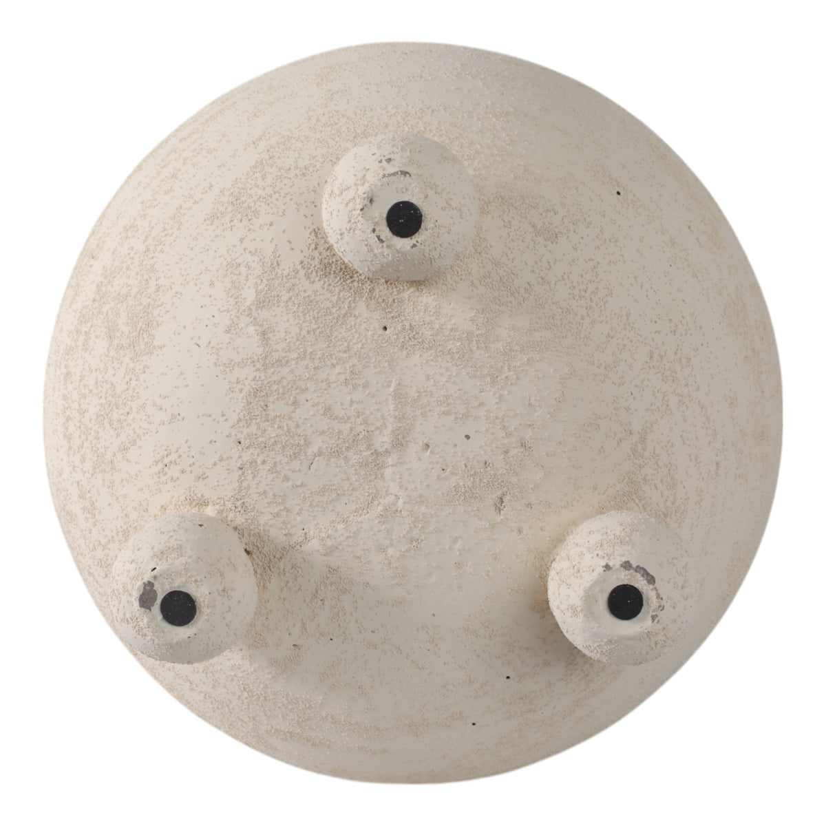 Wrightwood Ivory Textured Rounded Planter on Ball Feet