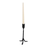 Wahtoke Black Small Twisted Iron Taper Holder