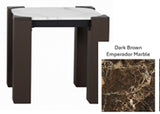 Palo Verde Brown Emperador Top Chunky Side Table