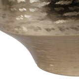 Charter Oak Gold Textured Curved Metal Planters (Set of 2)