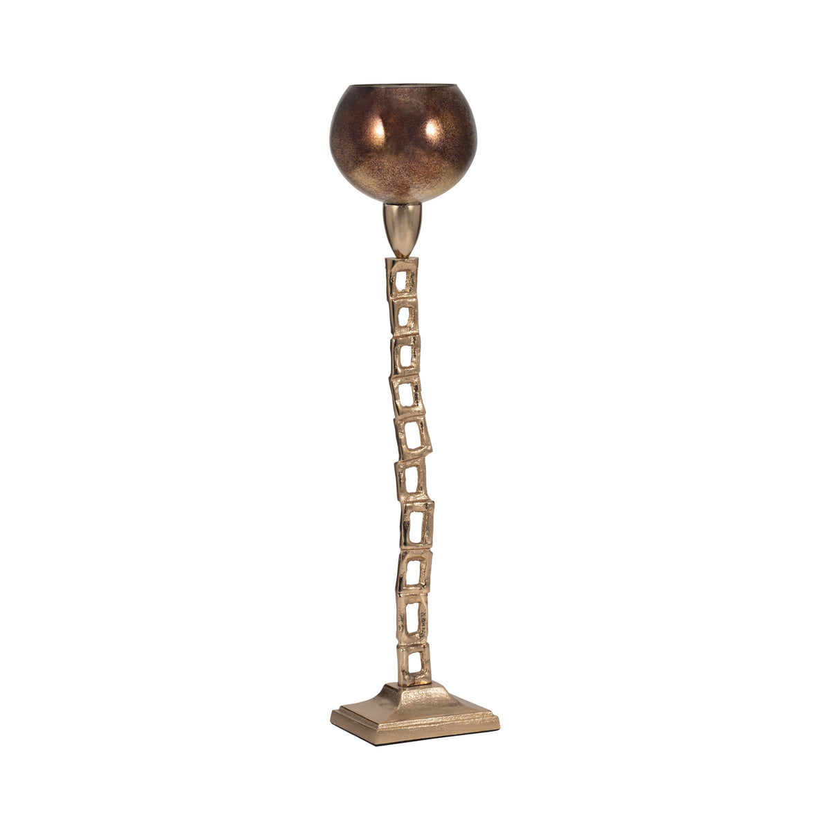 Monrovia Gold Medium Metal Tealight Holder with Base