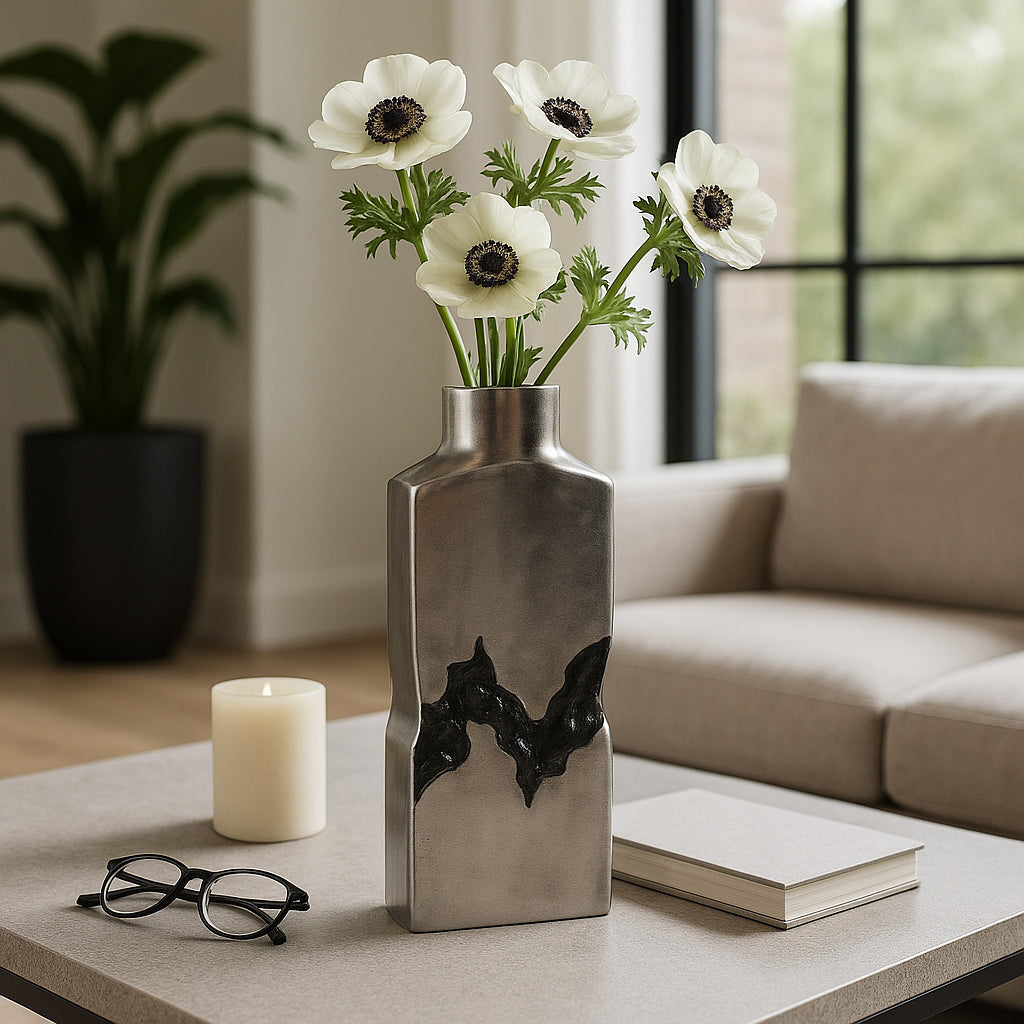 Haldenmill Silver/Black Medium Vase