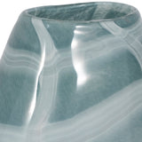 Pearlcrest Blue/White Glass Vase